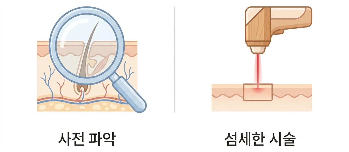 레이저토닝 시술의 정교한 사전 진단과 섬세한 진행의 중요성, 서대문구잡티제거한의원 | 사전 파악 · 섬세한 시술