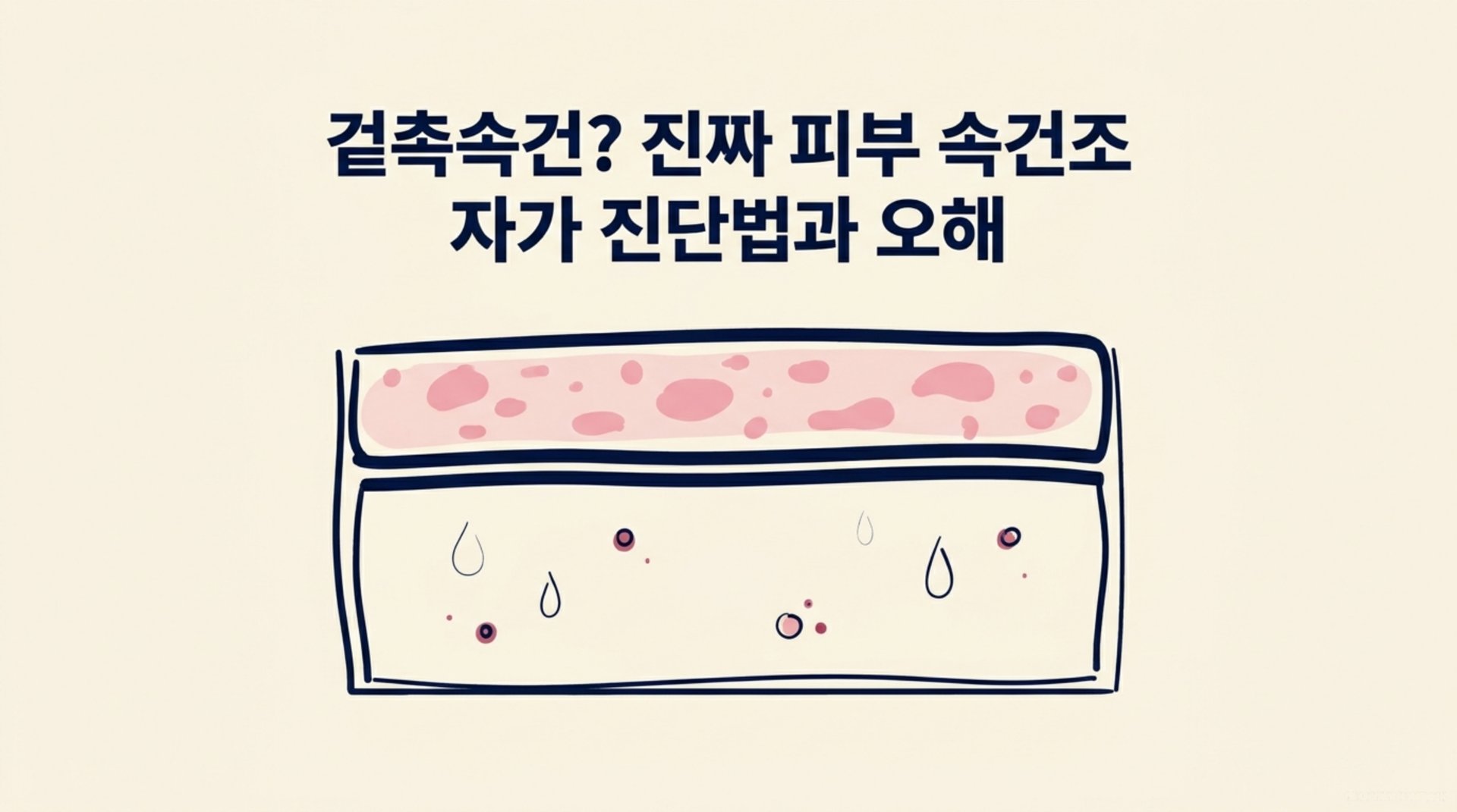 남가좌동 한의원 겉촉속건? 진짜 피부 속건조 자가 진단법과 오해 안내 이미지