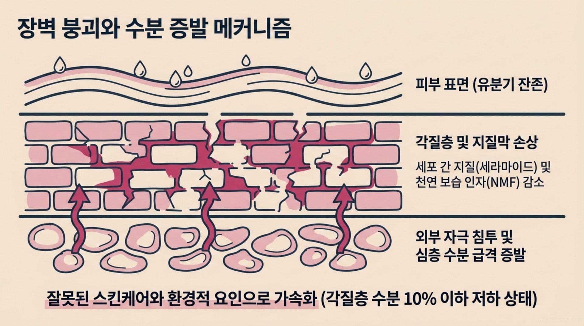 북가좌동 한의원 장벽 붕괴와 수분 증발 메커니즘 안내 이미지