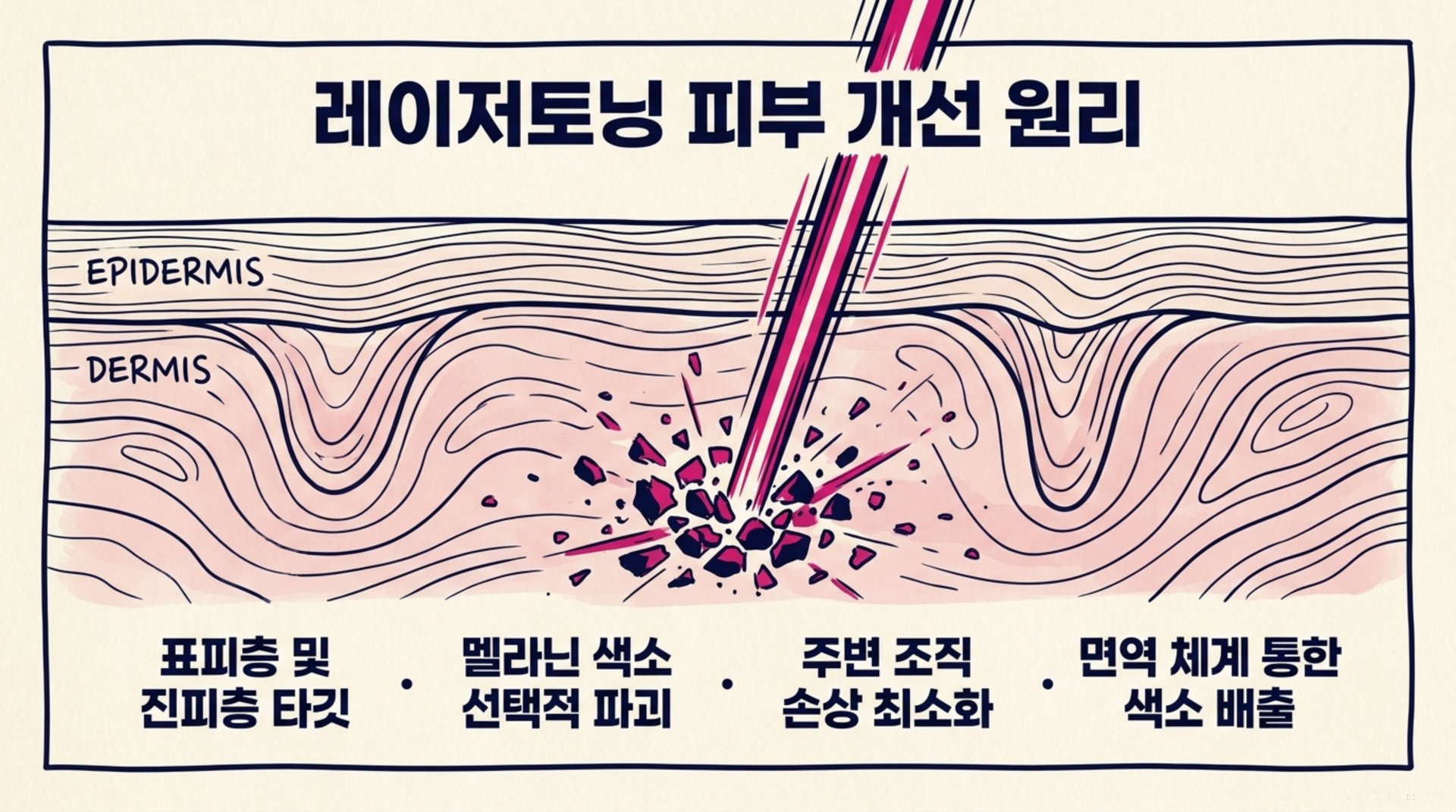 북가좌동 한의원 레이저토닝 피부 개선 원리 안내 이미지