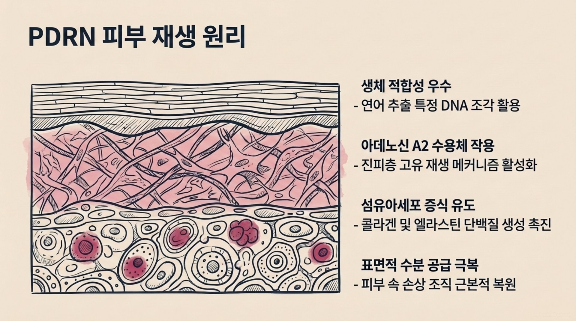 북가좌동 한의원 PDRN 피부 재생 원리 안내 이미지