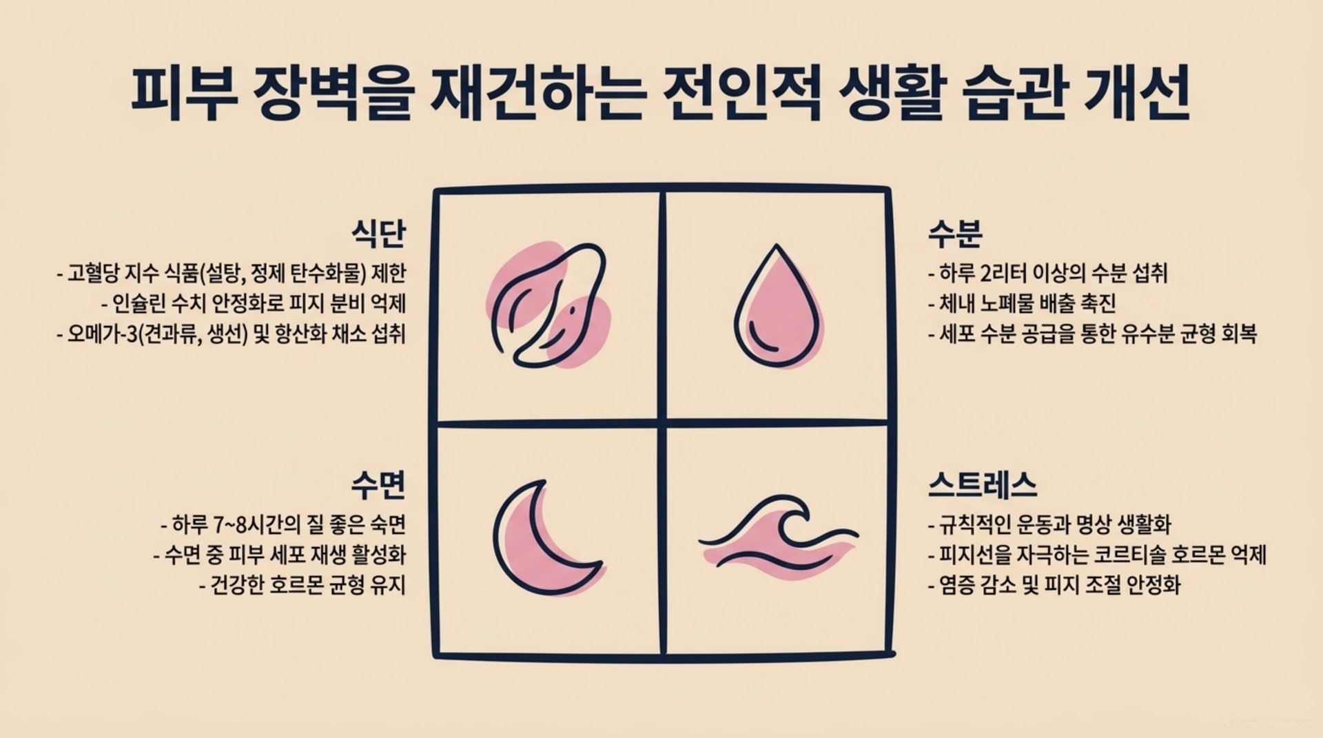 서대문구 한의원 피부 장벽을 재건하는 전인적 생활 습관 개선 안내 이미지