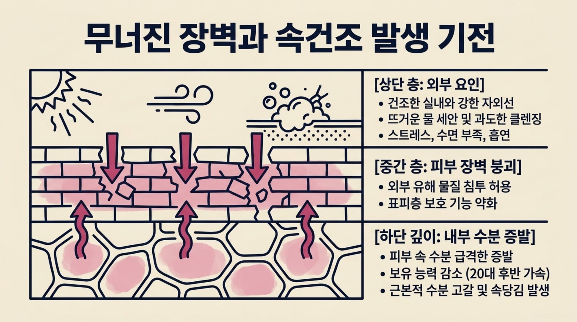 서대문구 한의원 무너진 장벽과 속건조 발생 기전 안내 이미지
