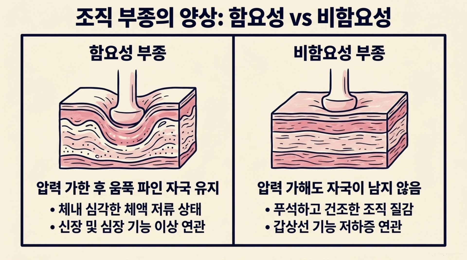 서대문구 한의원 조직 부종의 양상: 함요성 vs 비함요성 안내 이미지