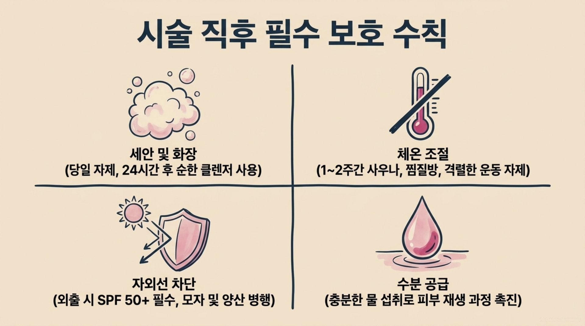 서대문구 한의원 시술 직후 필수 보호 수칙 안내 이미지