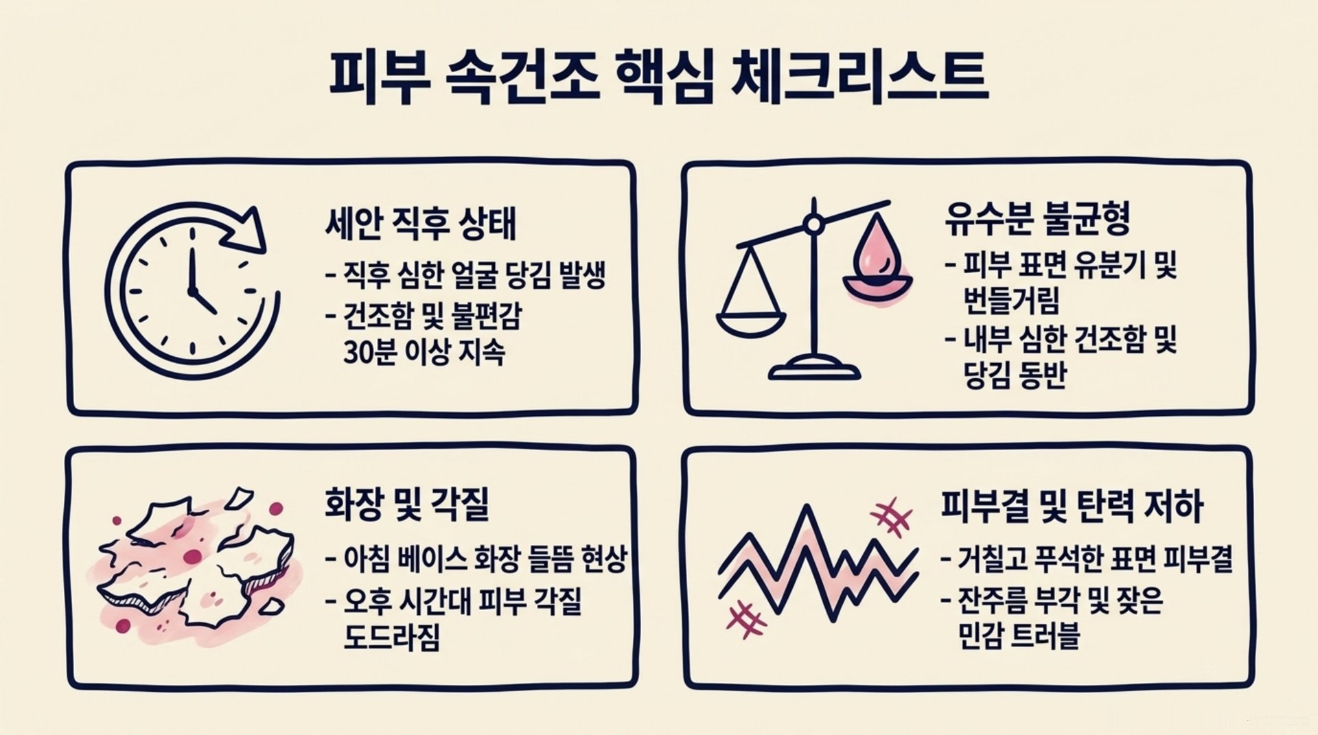 남가좌동 한의원 피부 속건조 핵심 체크리스트 안내 이미지