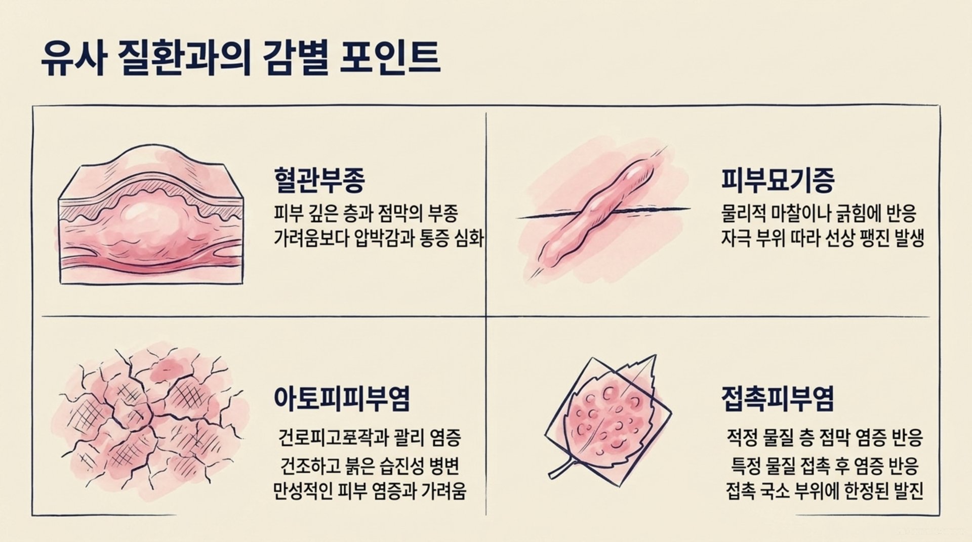 남가좌동 한의원 유사 질환과의 감별 포인트 안내 이미지