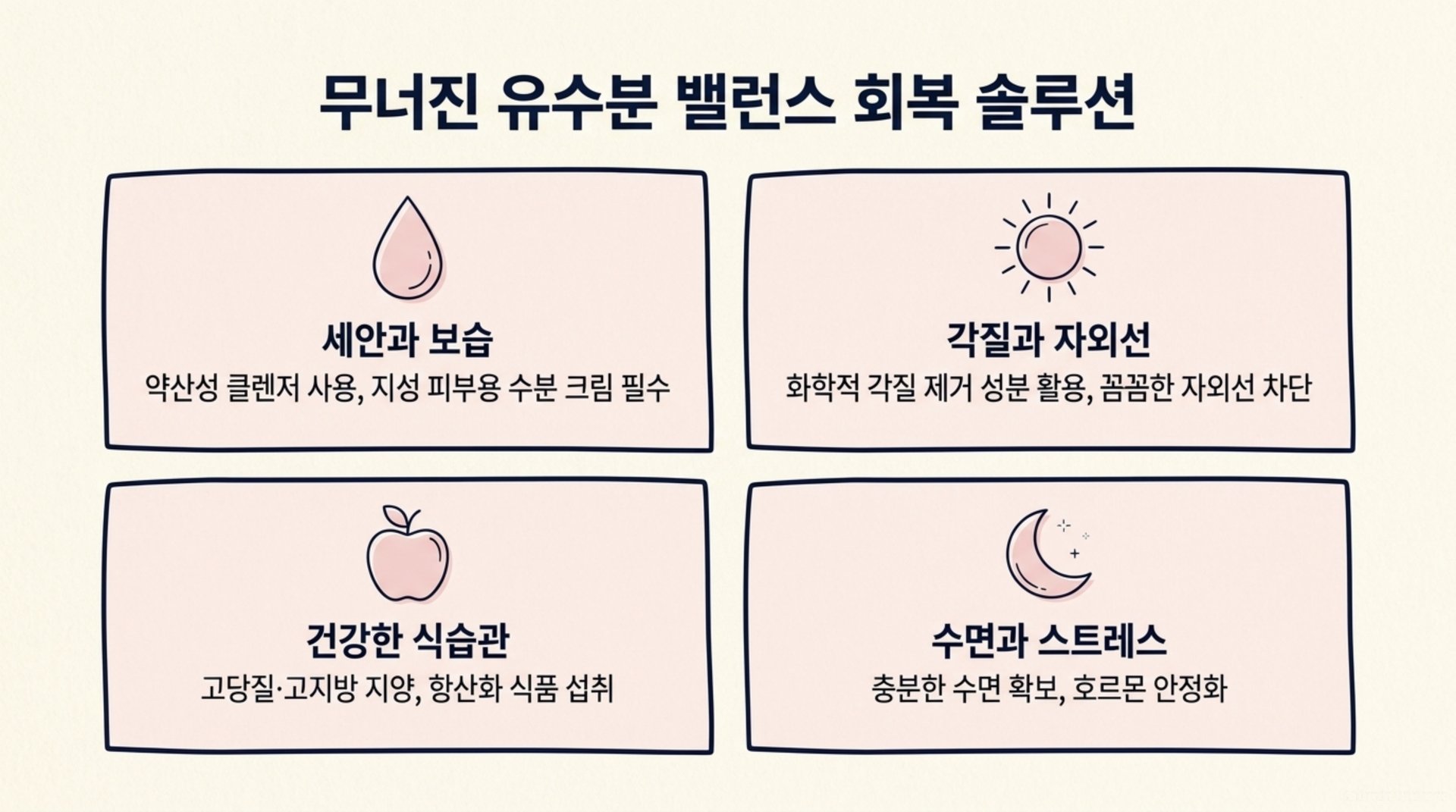 남가좌동 한의원 무너진 유수분 밸런스 회복 솔루션 안내 이미지