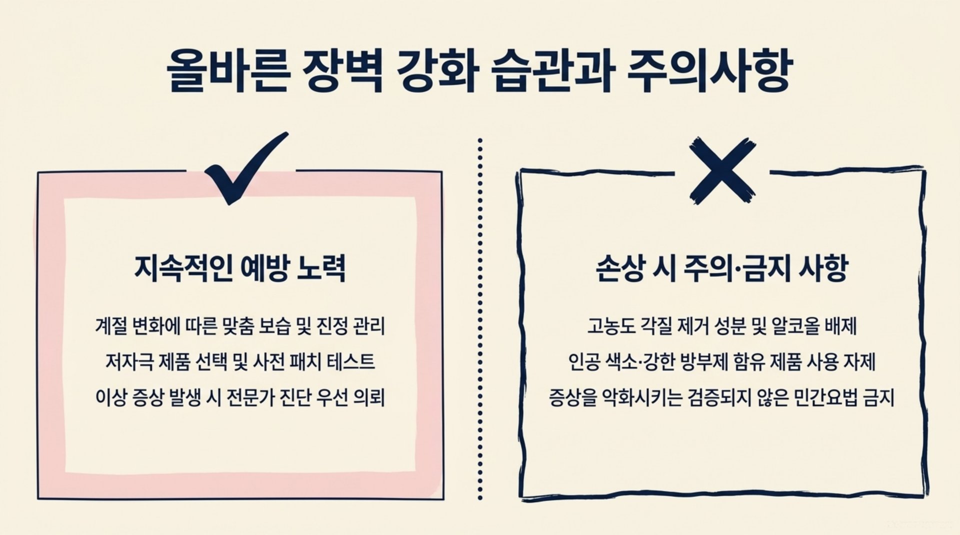 서대문구 한의원 올바른 장벽 강화 습관과 주의사항 안내 이미지