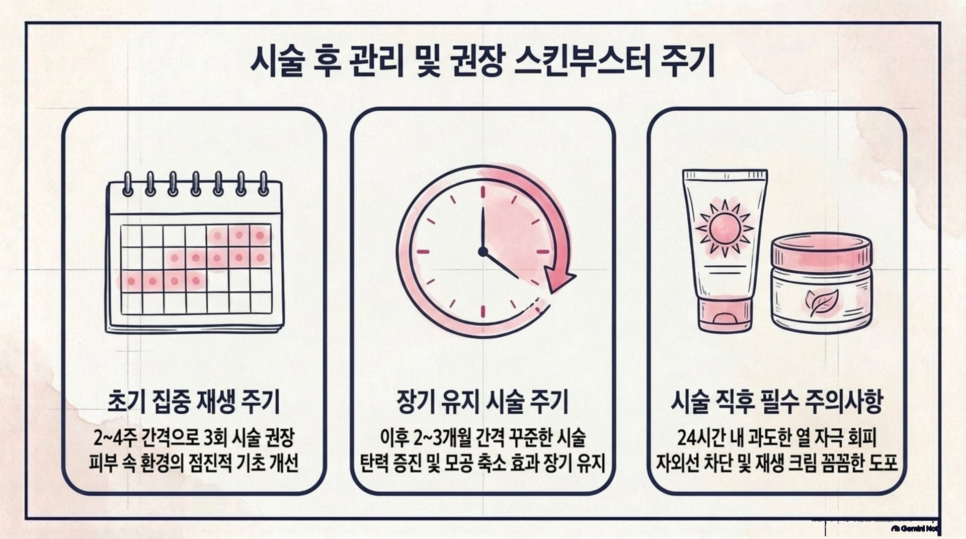 서대문구 한의원 시술 후 관리 및 권장 스킨부스터 주기 안내 이미지