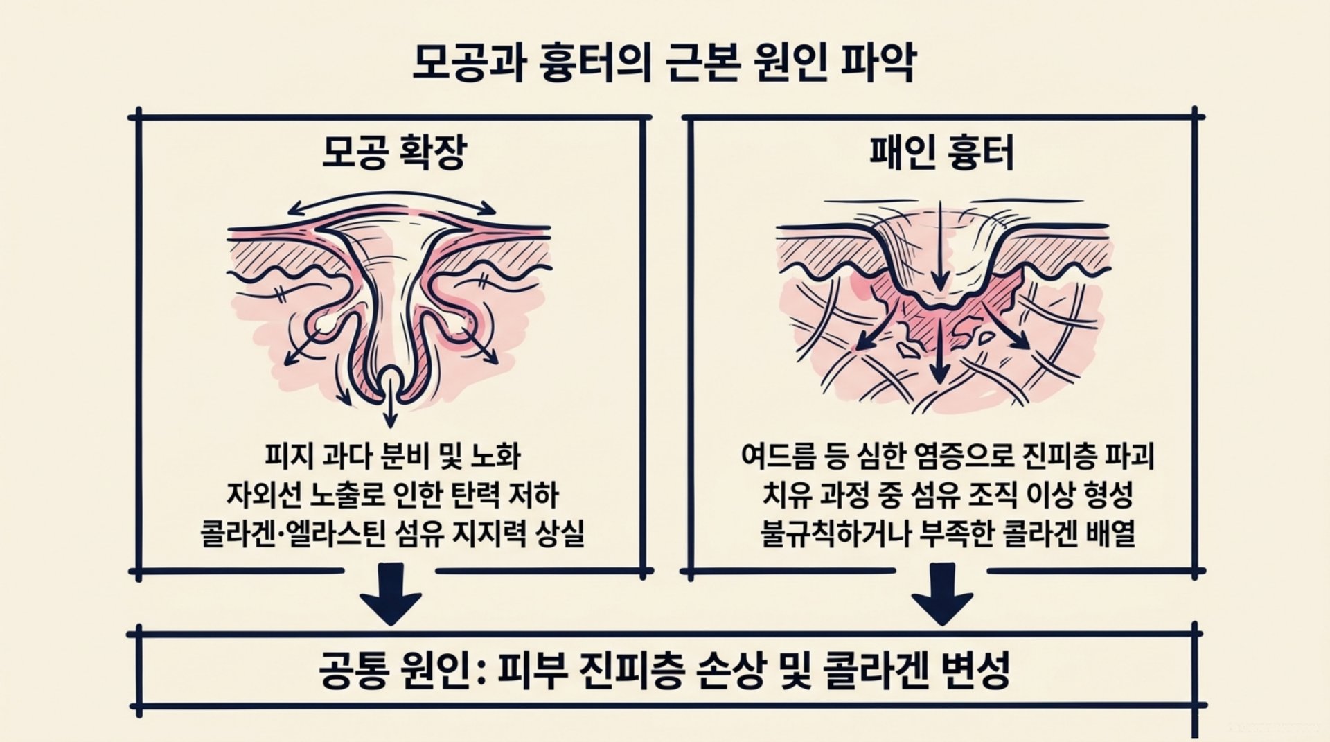 북가좌동 한의원 모공과 흉터의 근본 원인 파악 안내 이미지