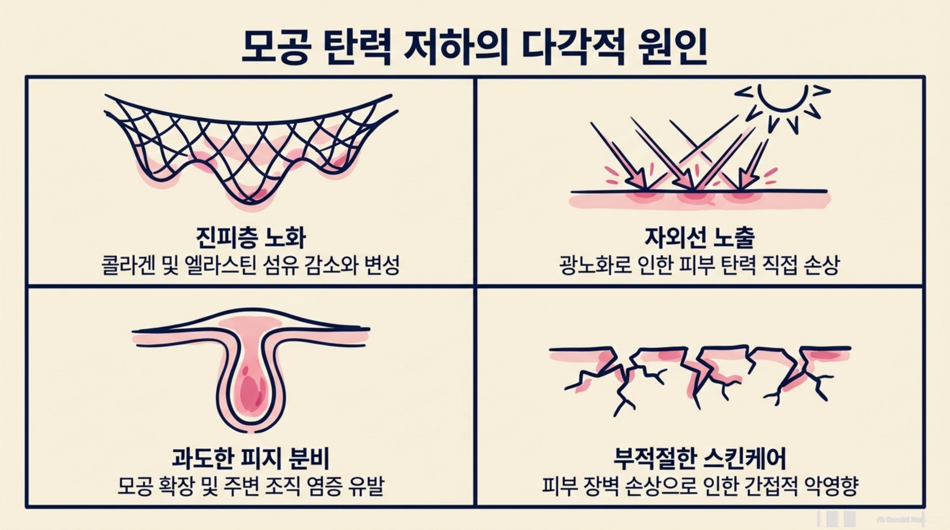 북가좌동 한의원 모공 탄력 저하의 다각적 원인 안내 이미지