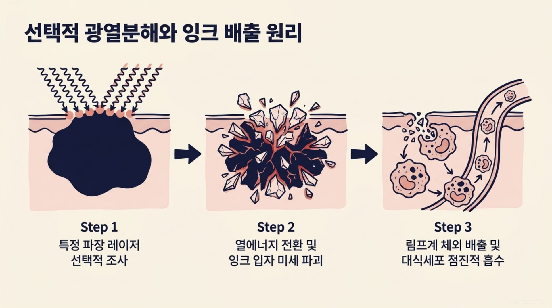 서대문구 한의원 선택적 광열분해와 잉크 배출 원리 안내 이미지