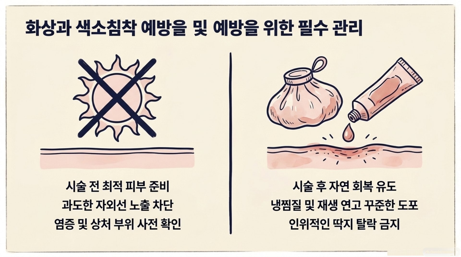 남가좌동 한의원 화상과 색소침착 예방을 위한 필수 관리 안내 이미지