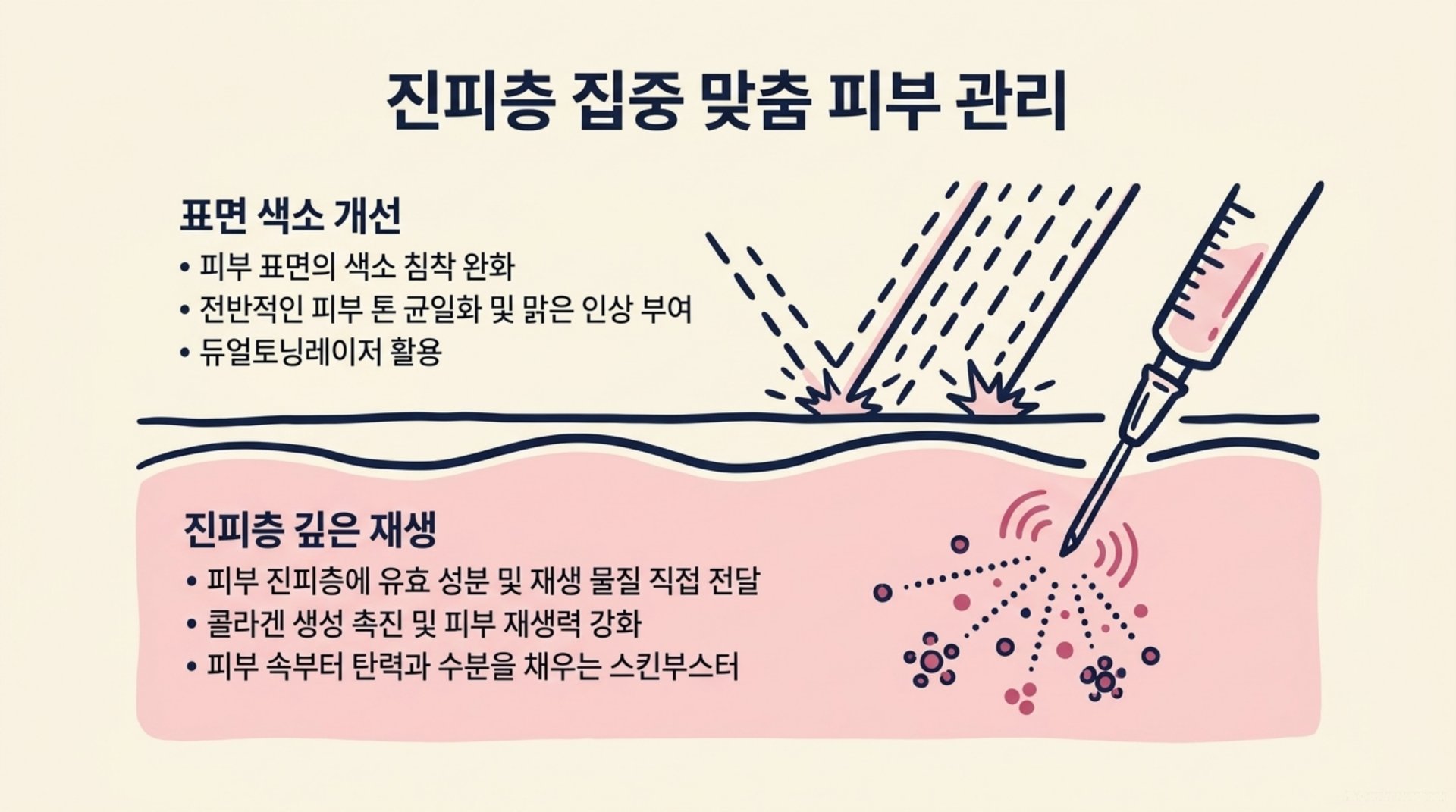 북가좌동 한의원 진피층 집중 맞춤 피부 관리 안내 이미지