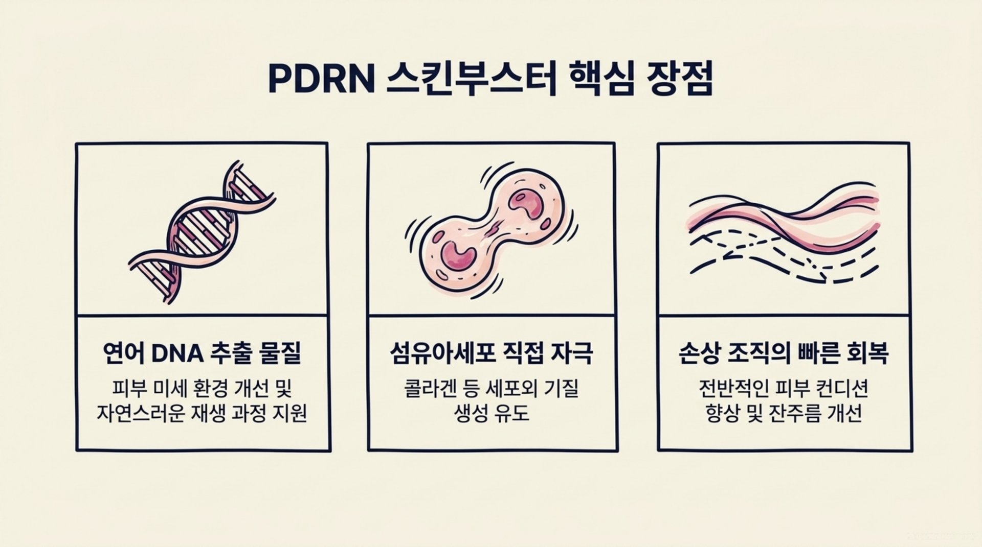 북가좌동 한의원 PDRN 스킨부스터 핵심 장점 안내 이미지
