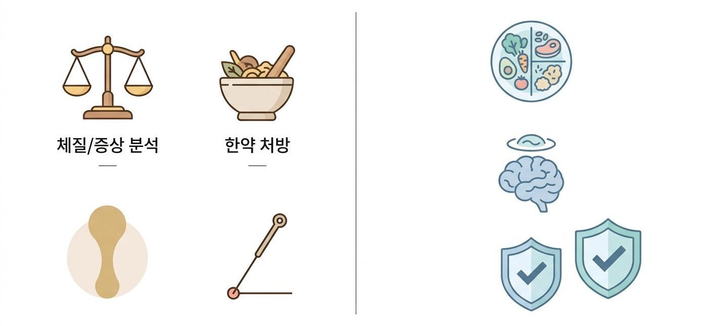 명치 답답함의 한의학 치료와 생활 습관 관리, 성산동명치답답치료한의원 체질/증상 분석 · 한약 처방
