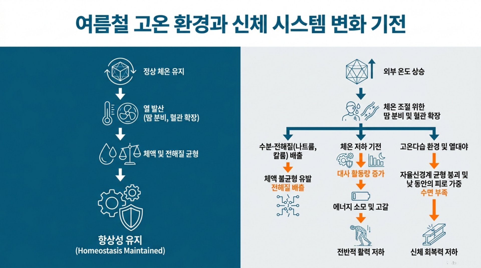 현대인과 해당 부위 건강