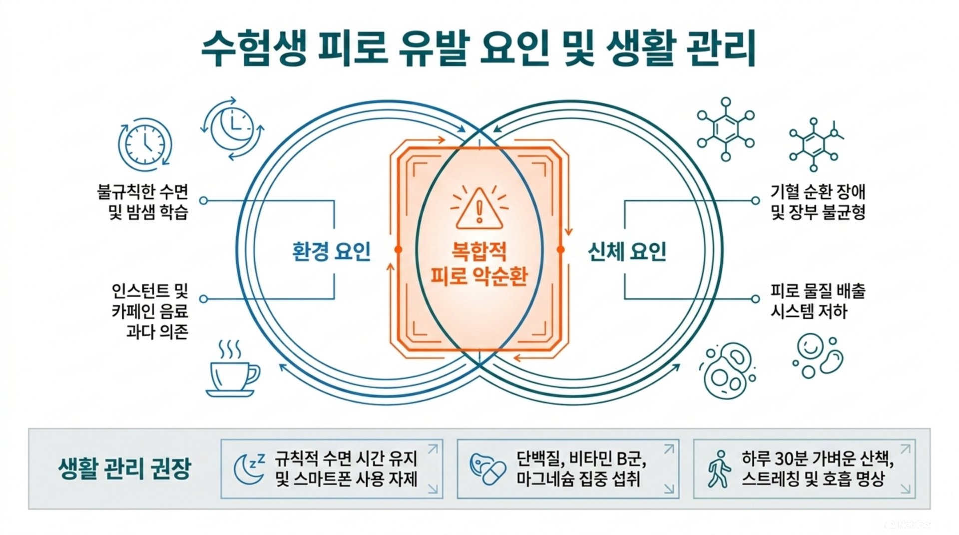 서대문구 한의원 수험생 피로 유발 요인 및 생활 관리 안내 이미지