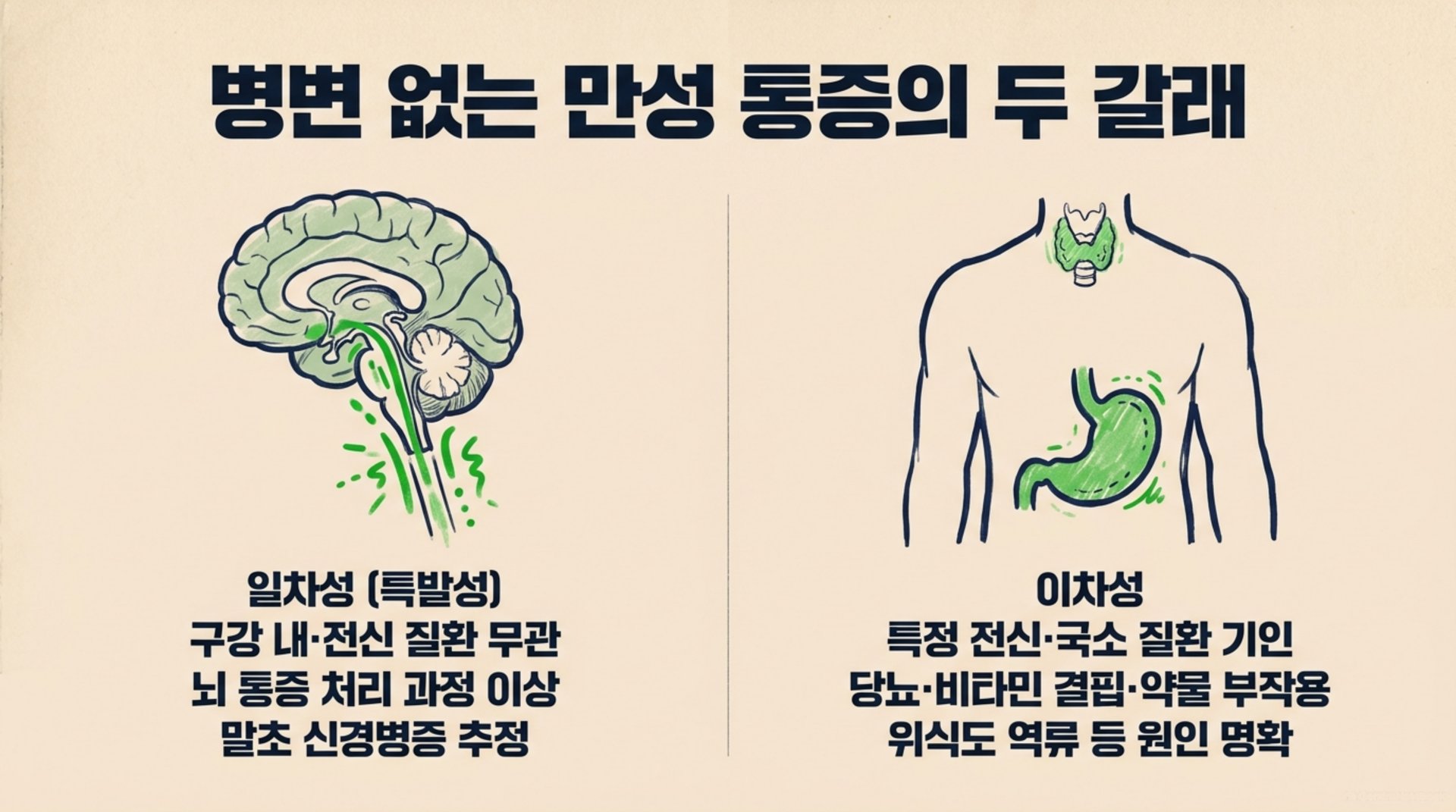 북가좌동 한의원 병변 없는 만성 통증의 두 갈래 안내 이미지