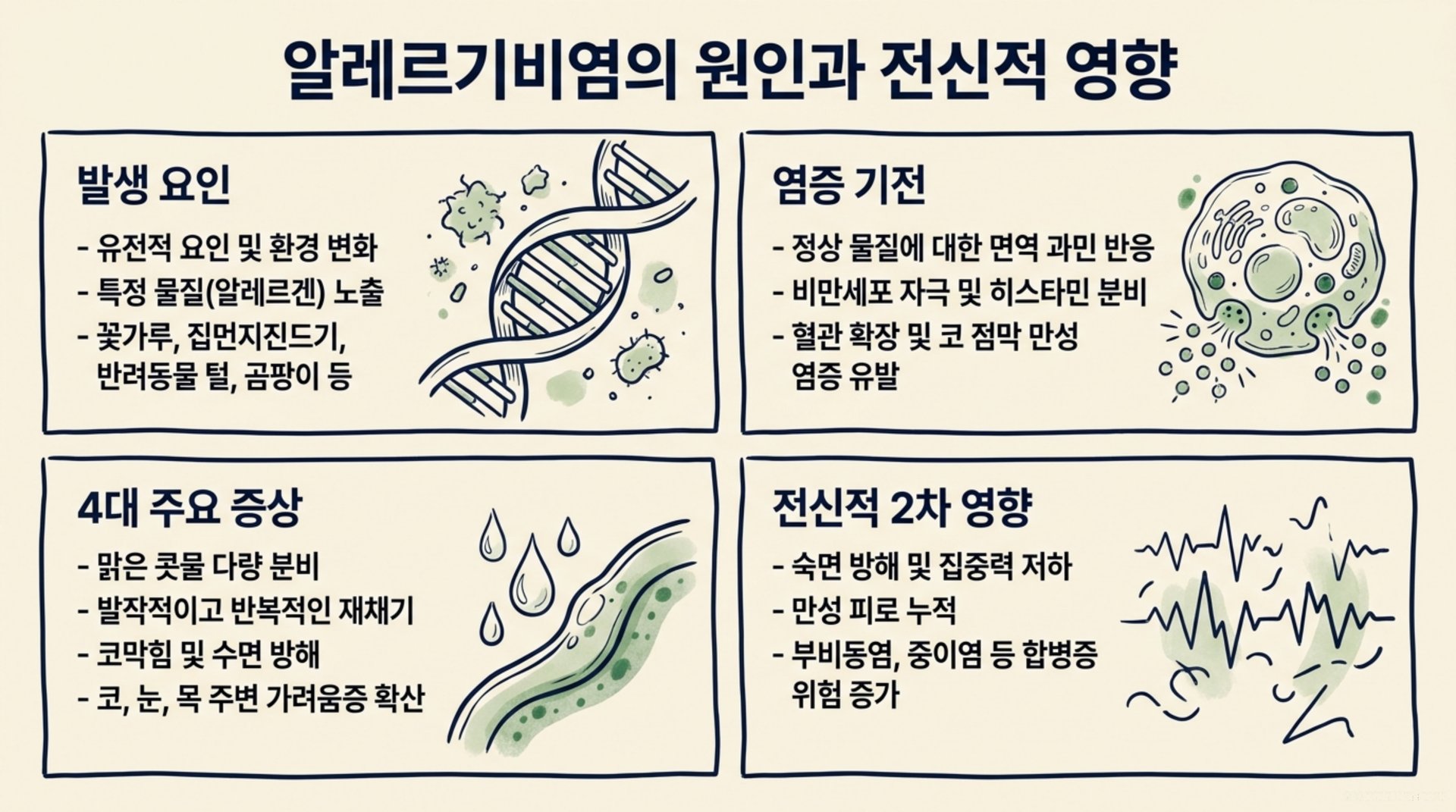 북가좌동 한의원 알레르기비염의 원인과 전신적 영향 안내 이미지