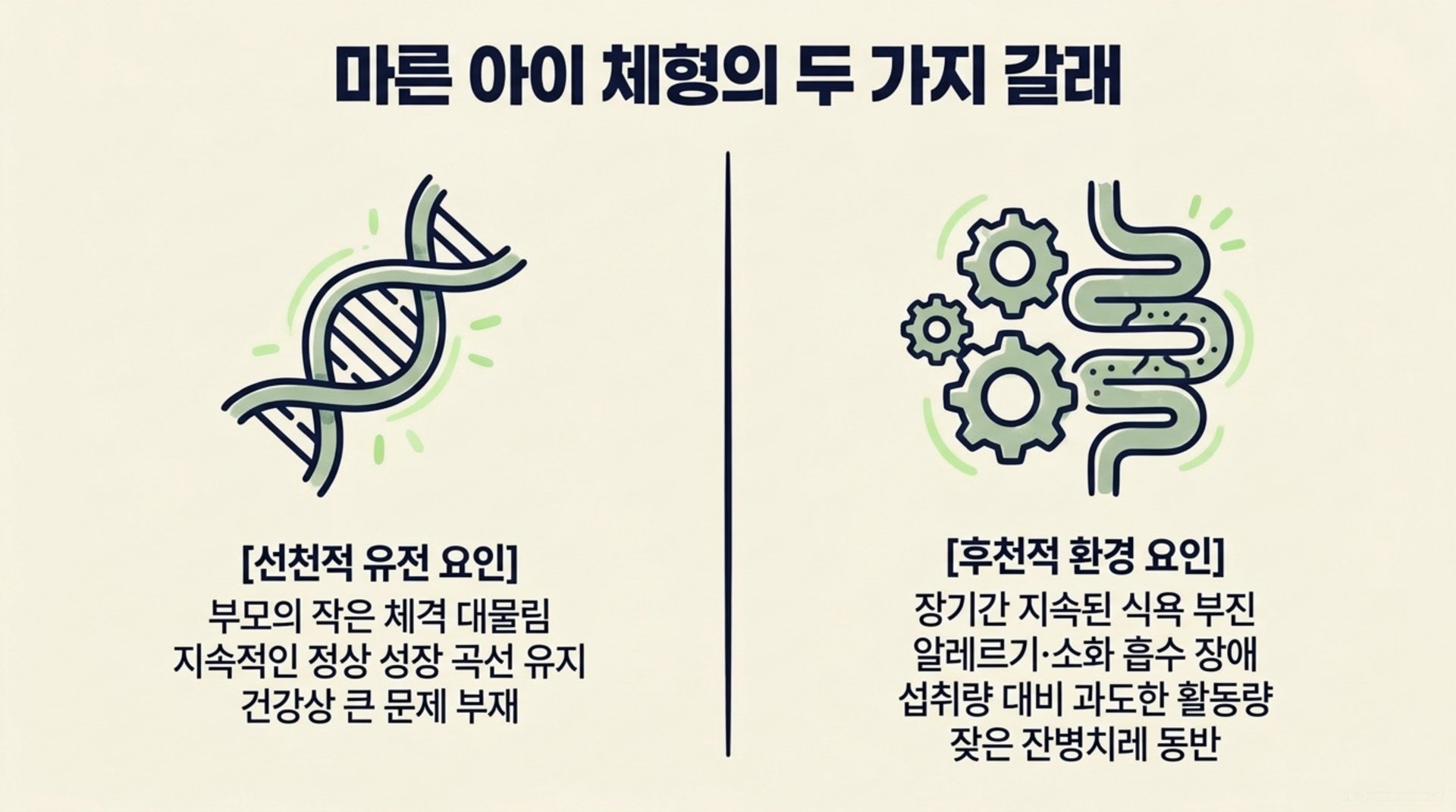서대문구 한의원 마른 아이 체형의 두 가지 갈래 안내 이미지
