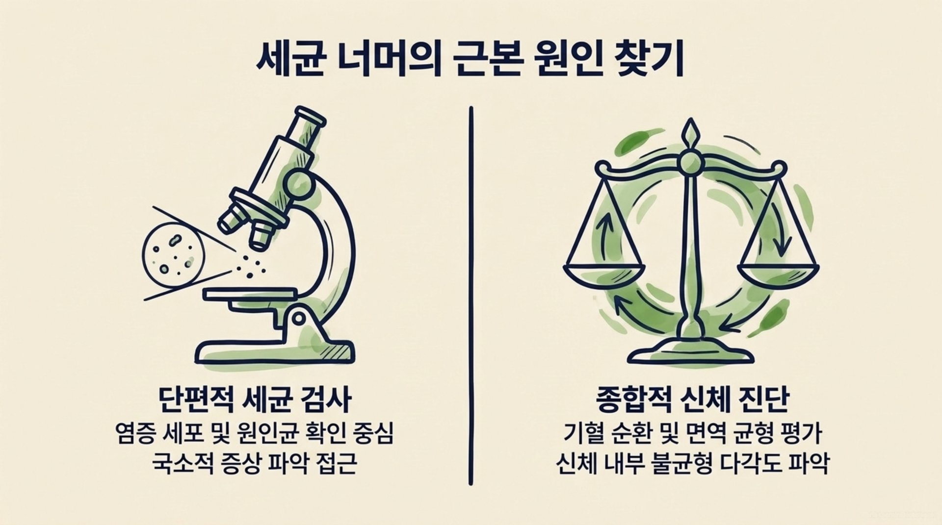 남가좌동 한의원 세균 너머의 근본 원인 찾기 안내 이미지