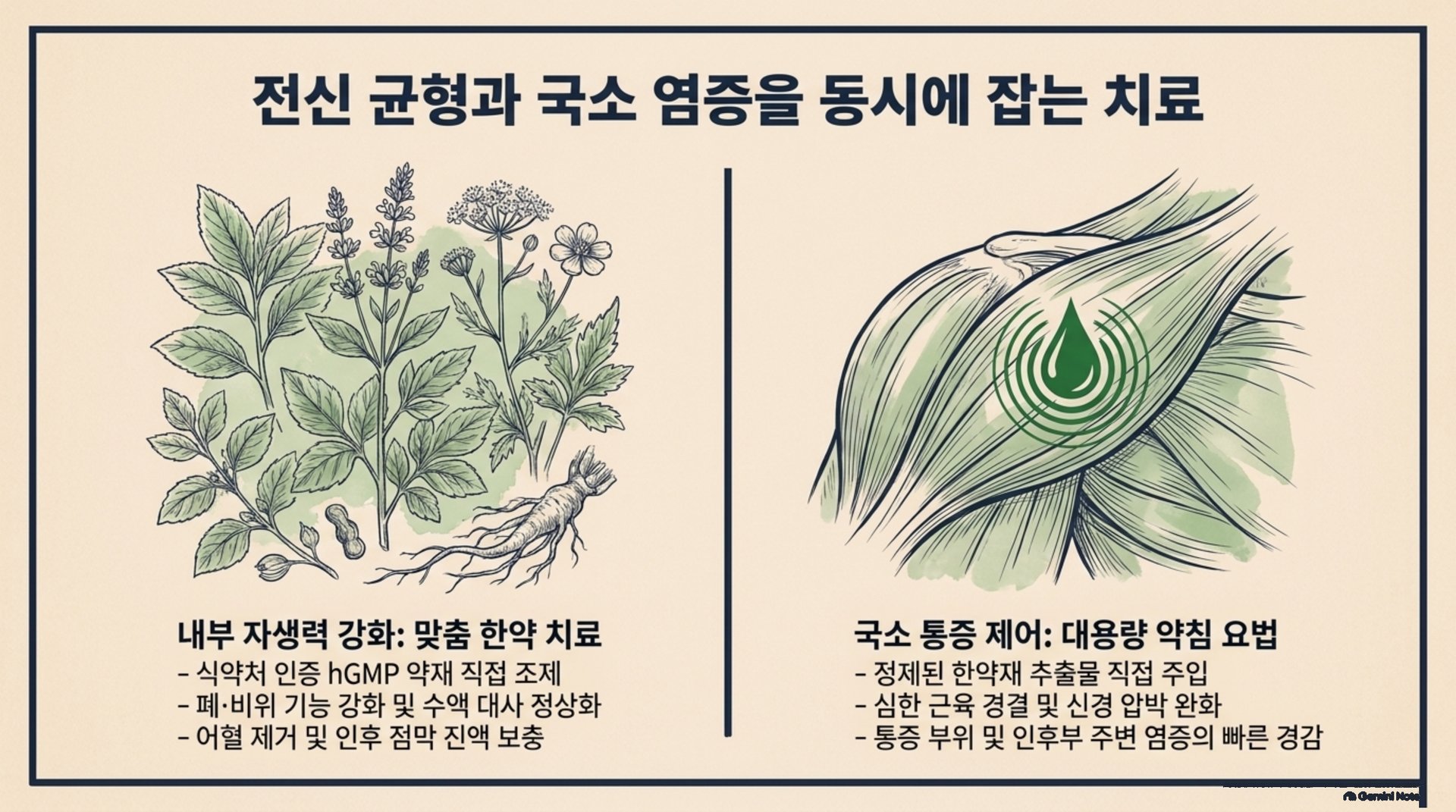 남가좌동 한의원 전신 균형과 국소 염증을 동시에 잡는 치료 안내 이미지