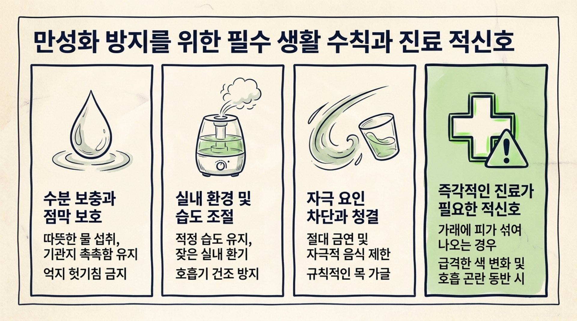 서대문구 한의원 만성화 방지를 위한 필수 생활 수칙과 진료 적신호 안내 이미지
