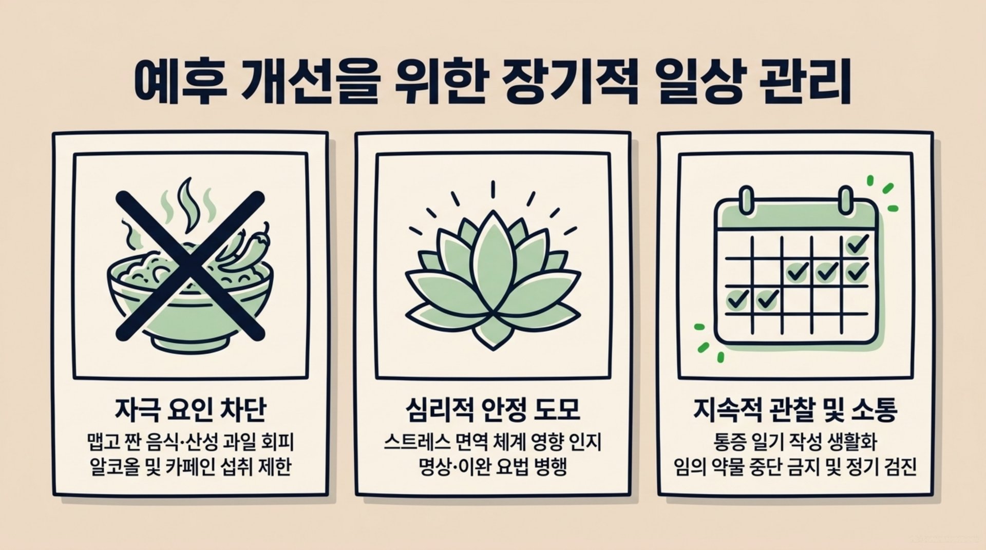 서대문구 한의원 예후 개선을 위한 장기적 일상 관리 안내 이미지