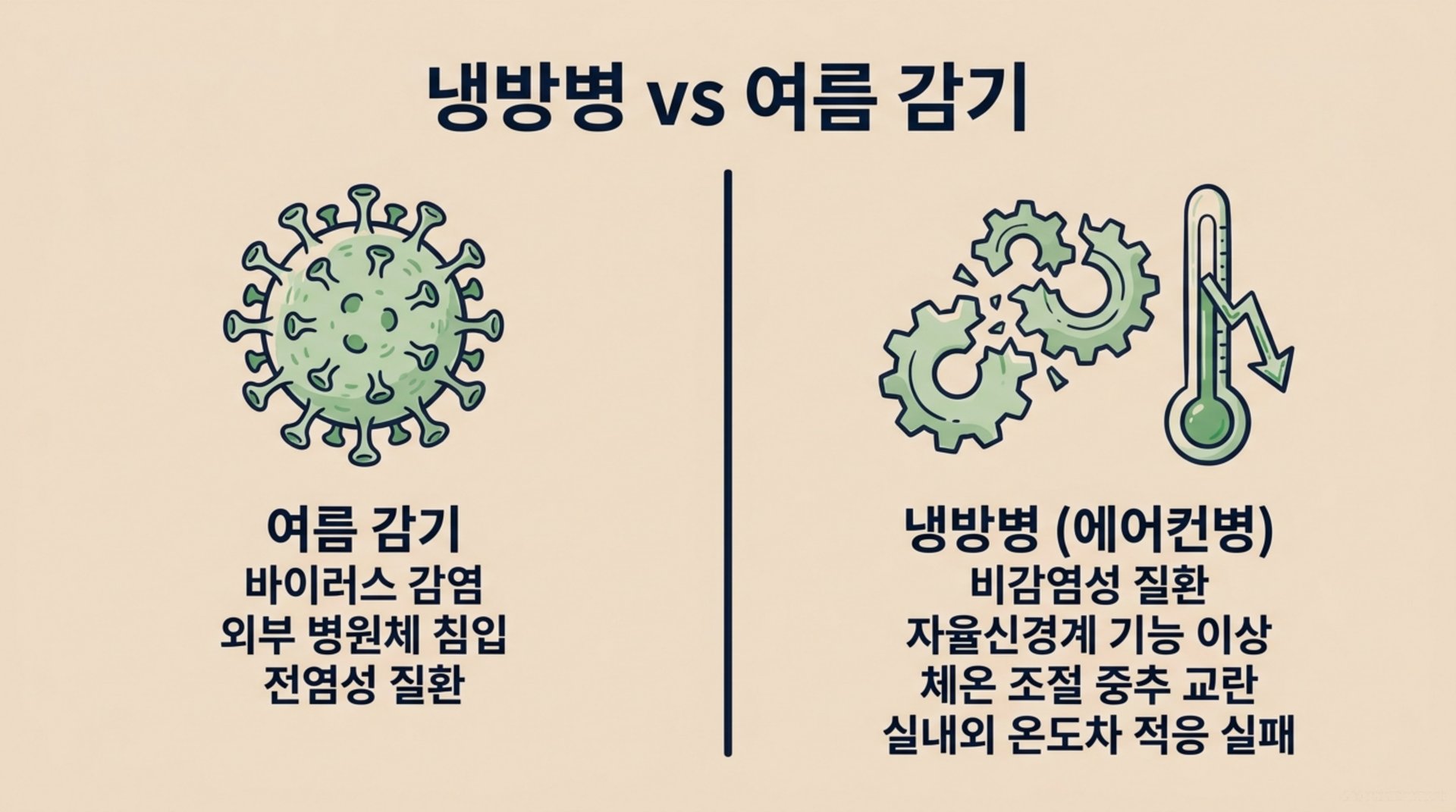 북가좌동 한의원 냉방병 vs 여름 감기 안내 이미지