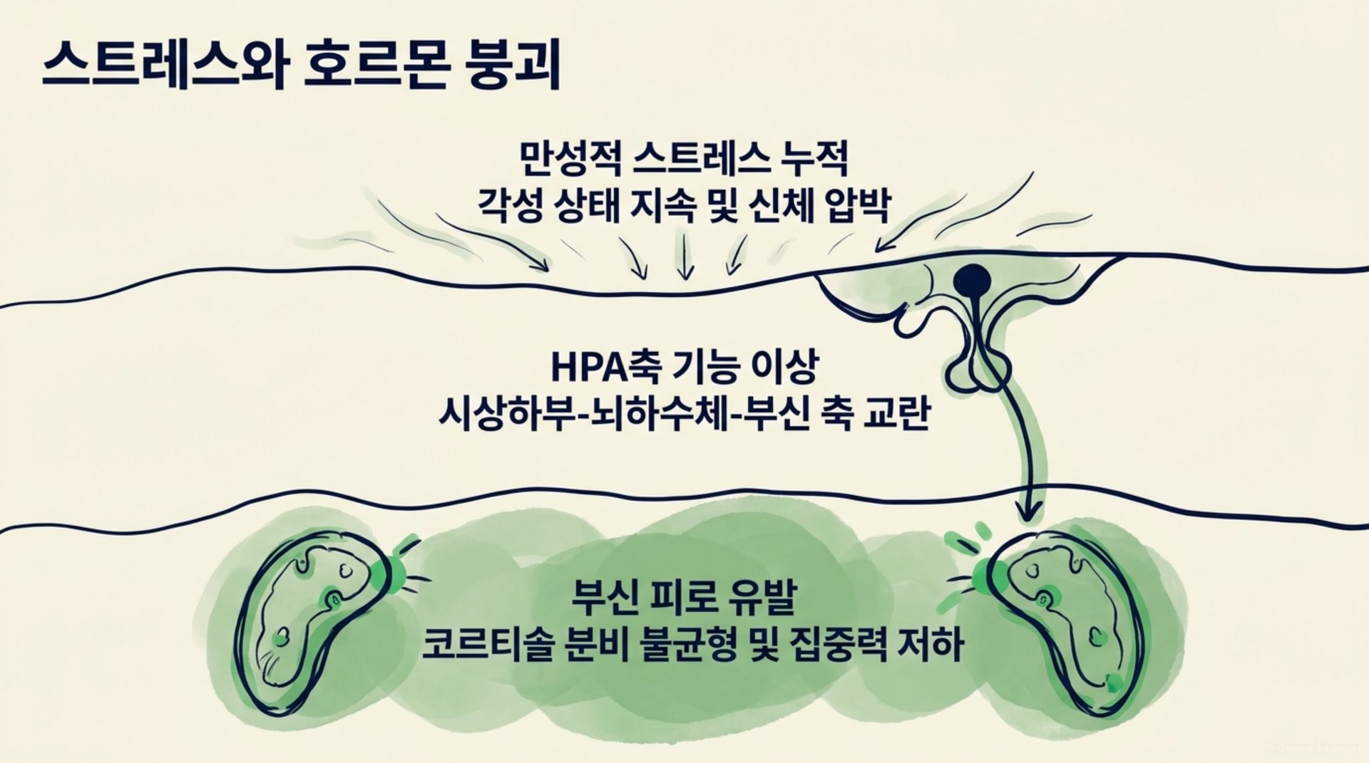북가좌동 한의원 스트레스와 호르몬 붕괴 안내 이미지
