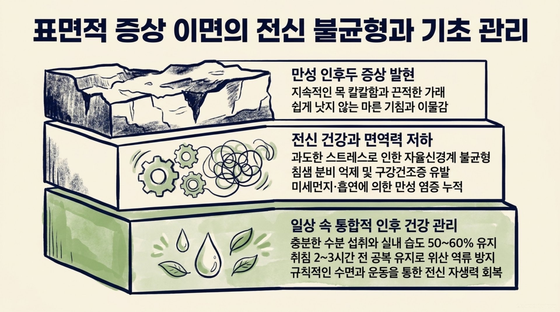 서대문구 한의원 표면적 증상 이면의 전신 불균형과 기초 관리 안내 이미지
