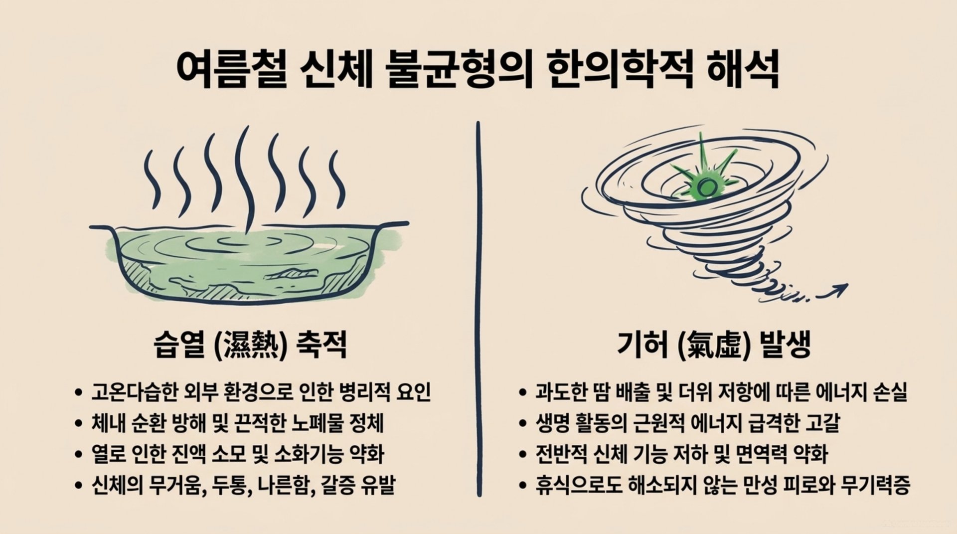 서대문구 한의원 여름철 신체 불균형의 한의학적 해석 안내 이미지