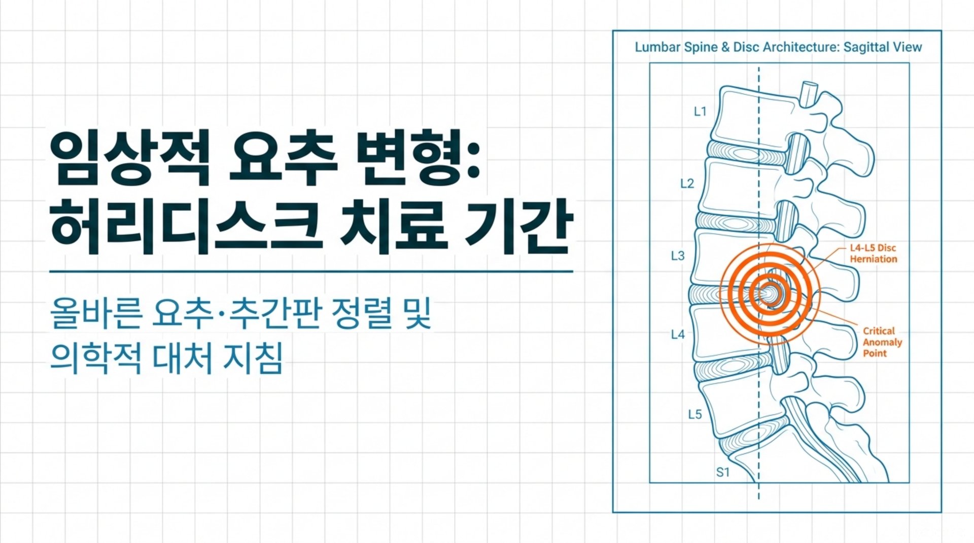 남가좌동 한의원 임상적 요추 변형: 허리디스크 치료 기간 안내 이미지