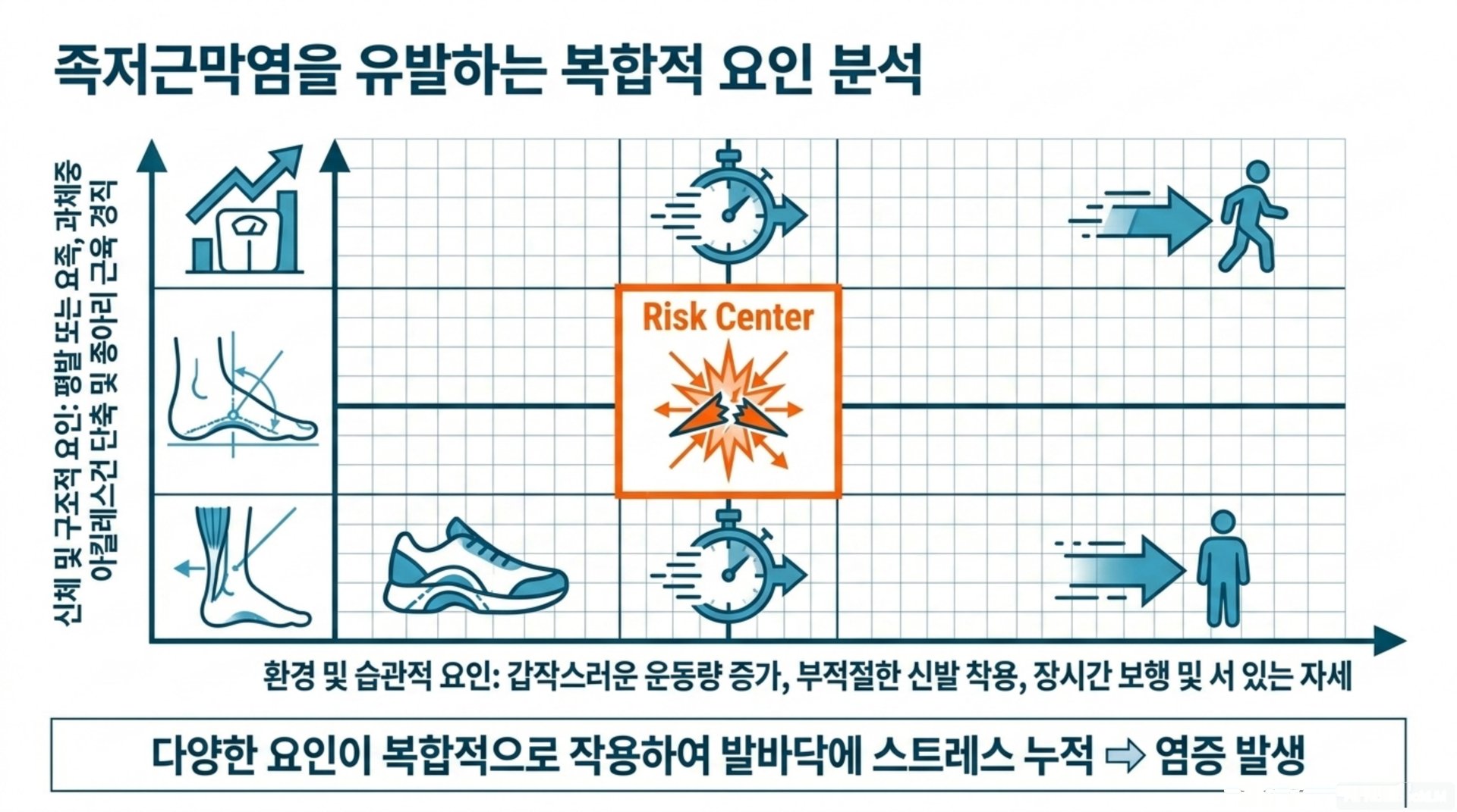 족저근막염의 주요 임상 증상과 자가 진단 지표