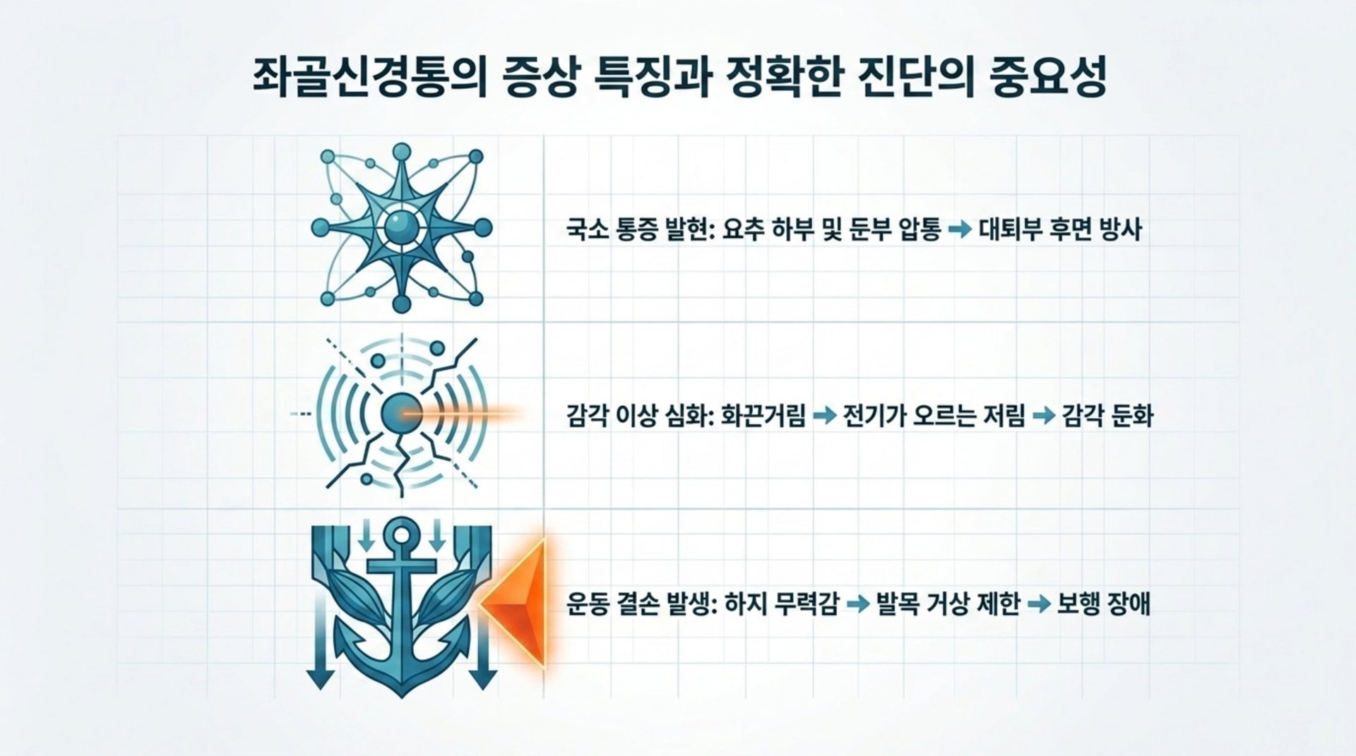 서대문구 한의원 좌골신경통의 증상 특징과 정확한 진단의 중요성 안내 이미지
