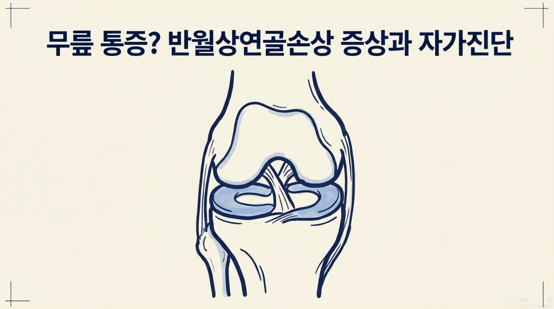 남가좌동 한의원 무릎 통증? 반월상연골손상 증상과 자가진단 안내 이미지