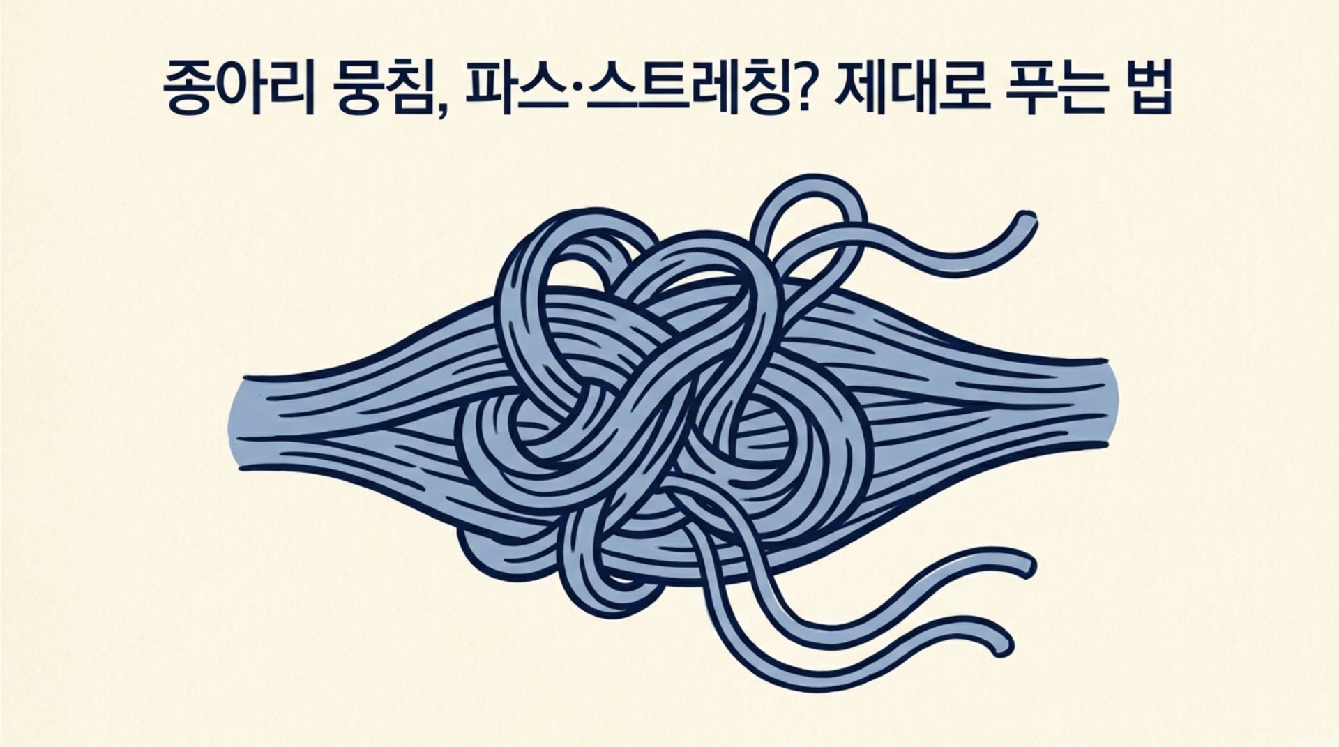 남가좌동 한의원 종아리 뭉침, 파스·스트레칭? 제대로 푸는 법 안내 이미지
