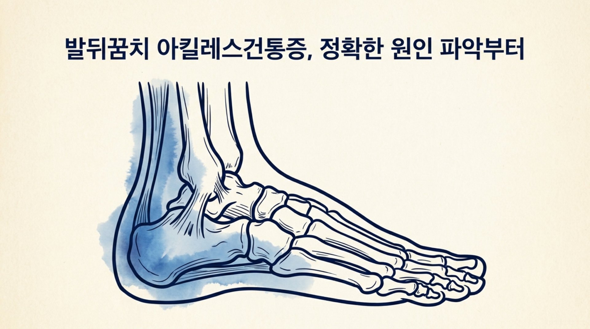 남가좌동 한의원 발뒤꿈치 아킬레스건통증, 정확한 원인 파악부터 안내 이미지