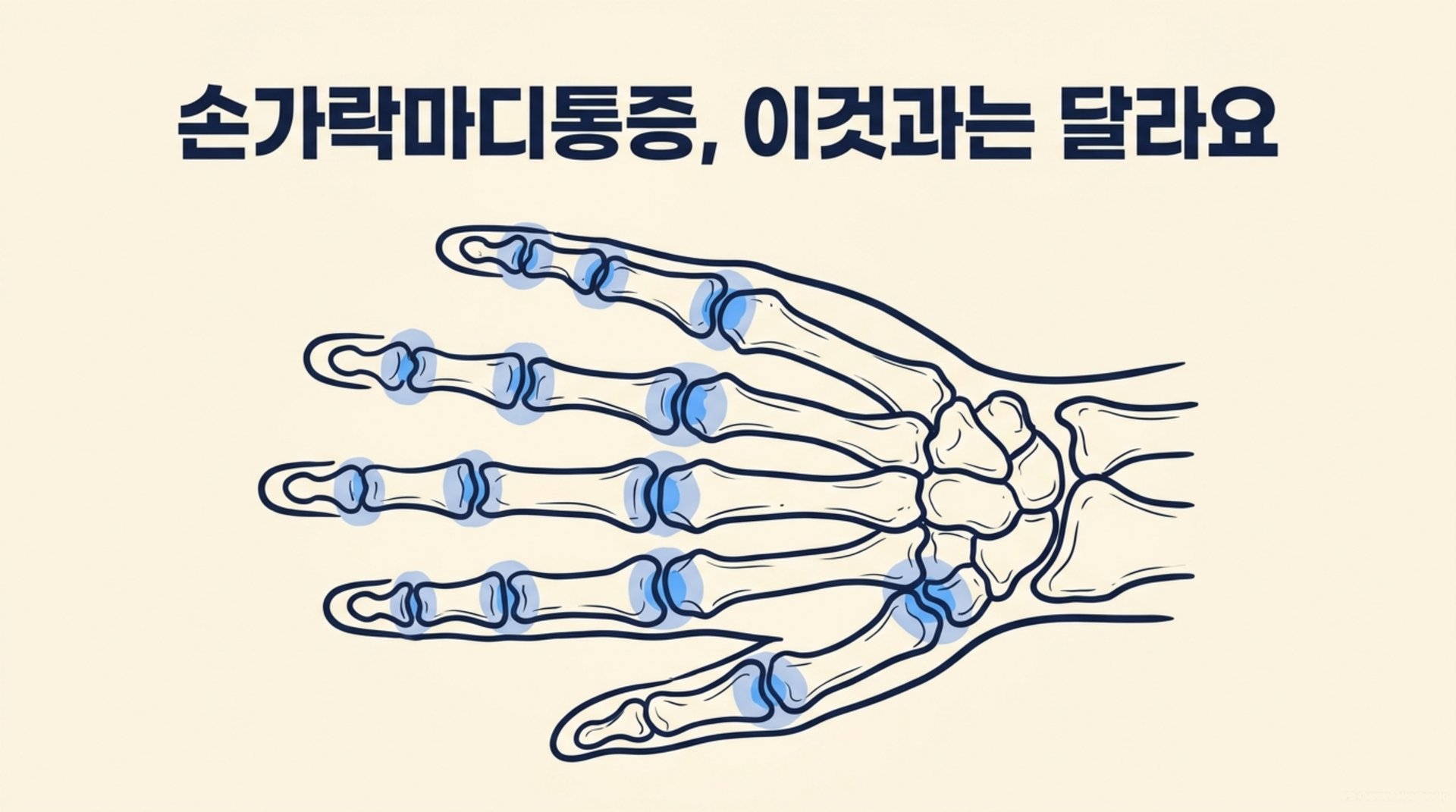 남가좌동 한의원 손가락마디통증, 이것과는 달라요 안내 이미지
