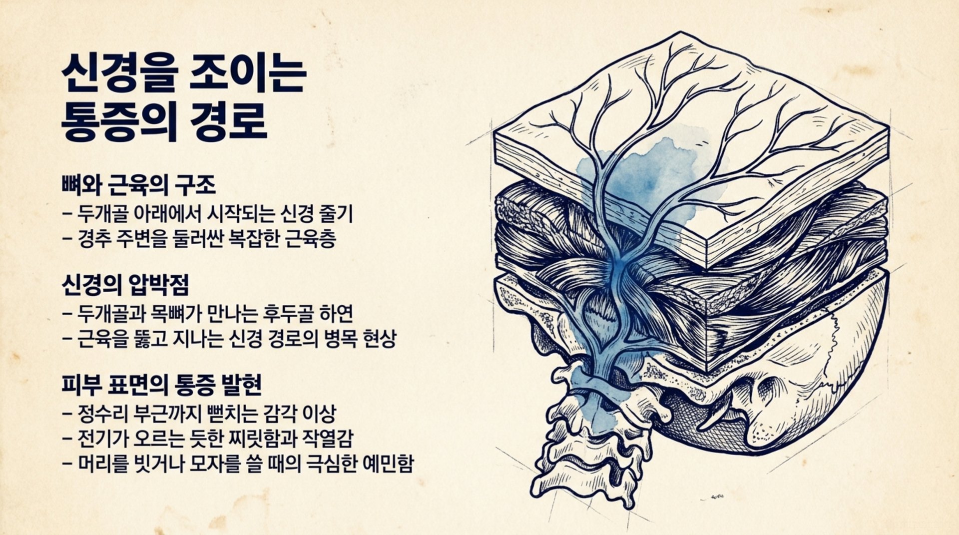 북가좌동 한의원 신경을 조이는 통증의 경로 안내 이미지