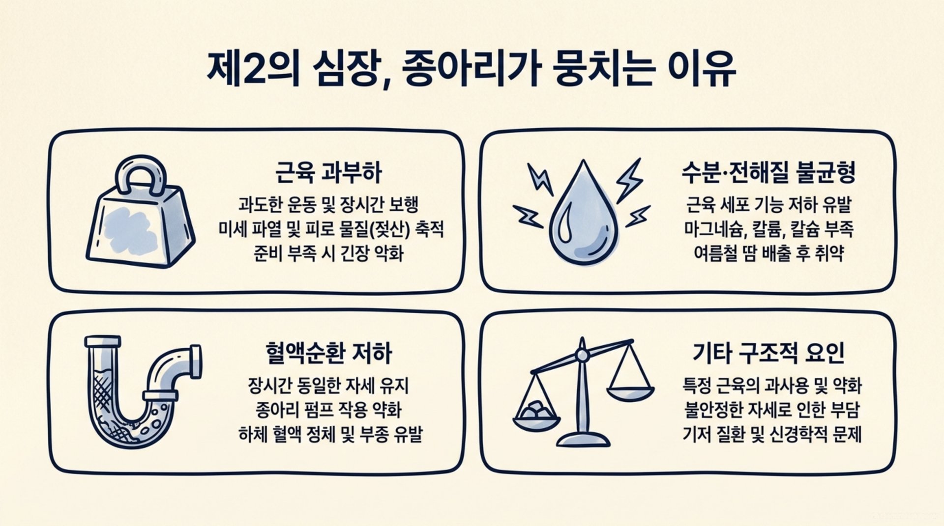 북가좌동 한의원 제2의 심장, 종아리가 뭉치는 이유 안내 이미지