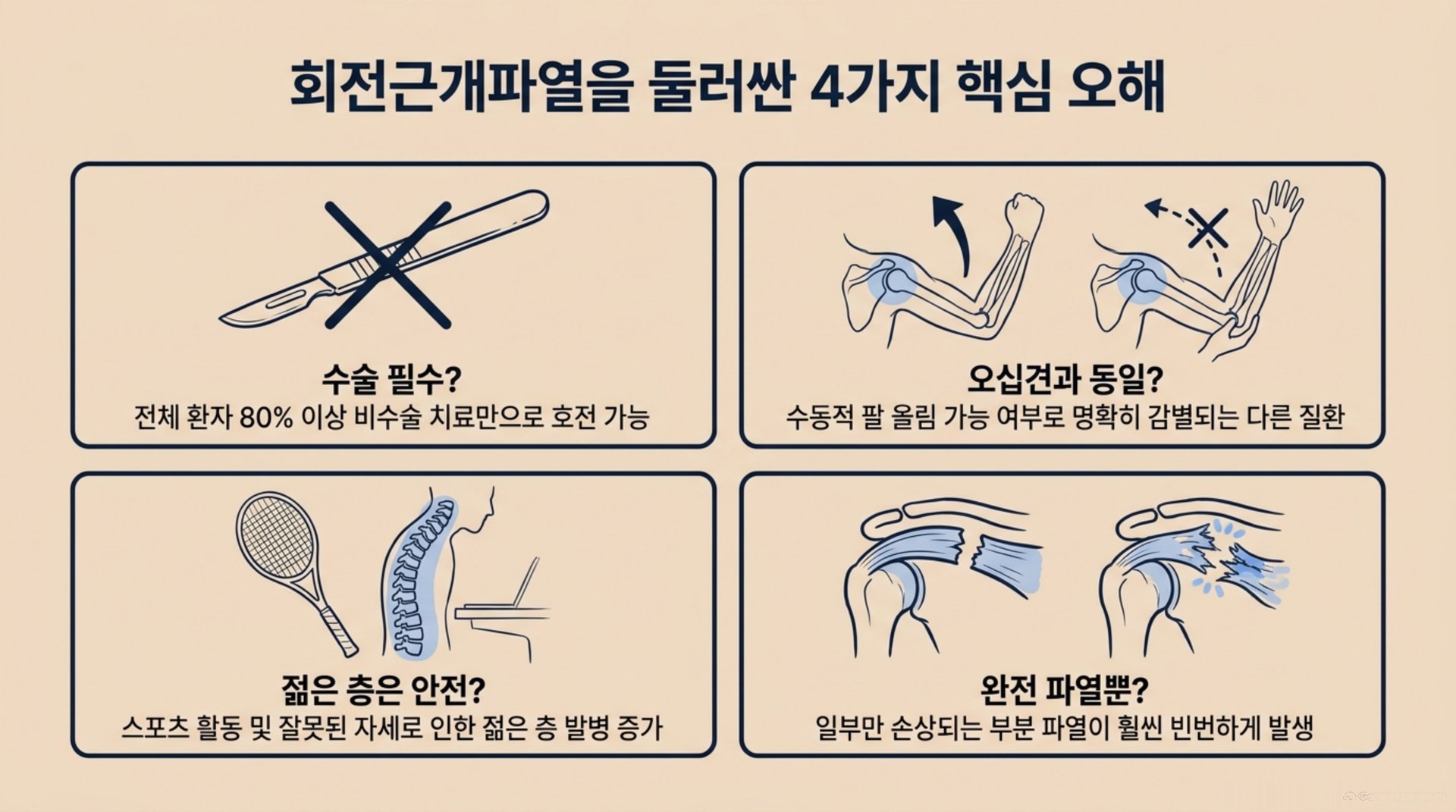 북가좌동 한의원 회전근개파열을 둘러싼 4가지 핵심 오해 안내 이미지
