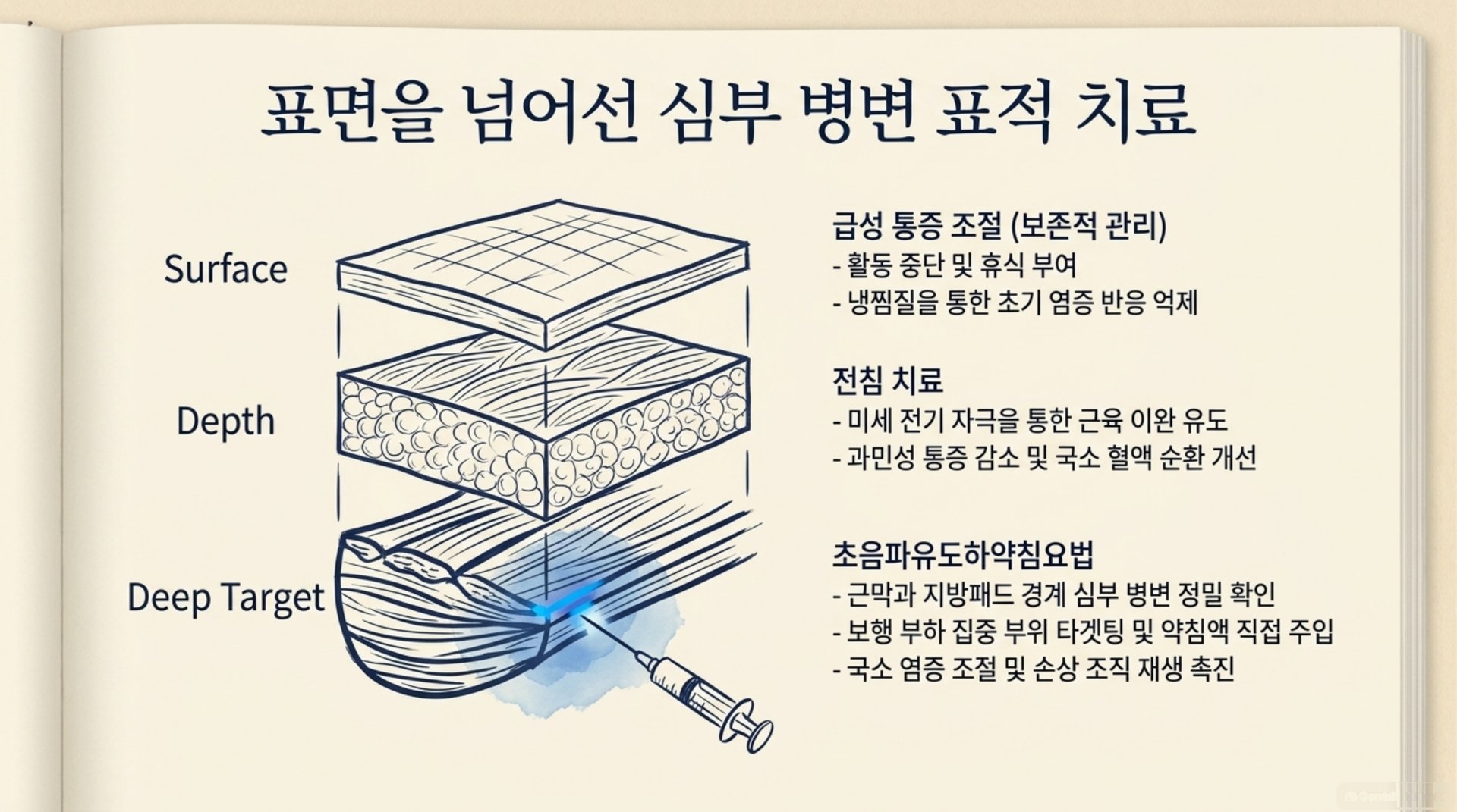 남가좌동 한의원 표면을 넘어선 심부 병변 표적 치료 안내 이미지