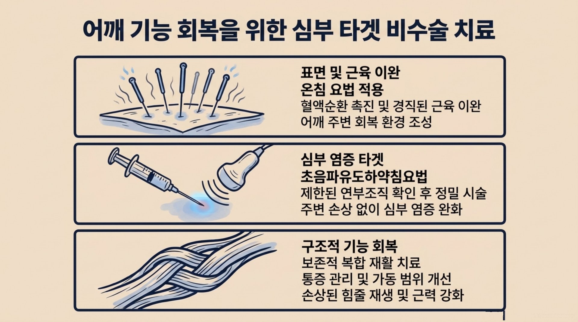 남가좌동 한의원 어깨 기능 회복을 위한 심부 타겟 비수술 치료 안내 이미지