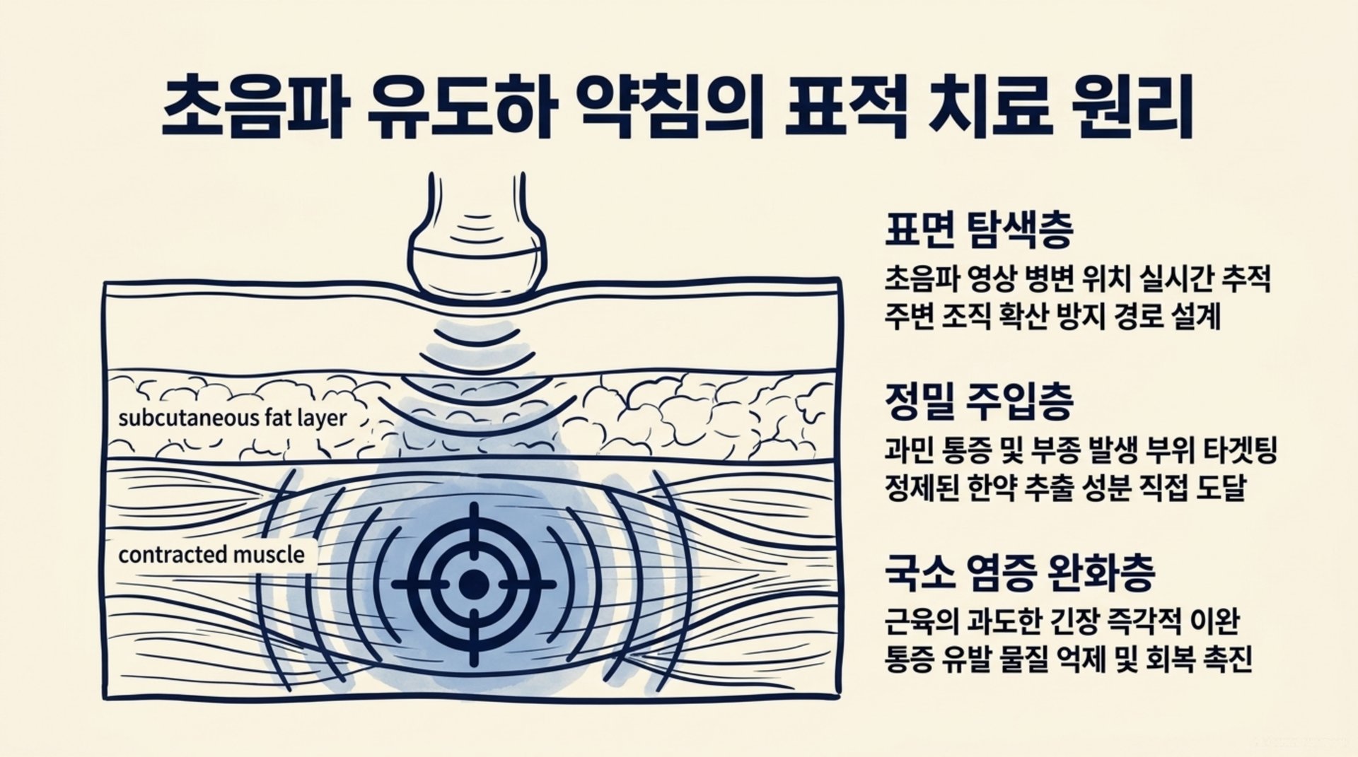북가좌동 한의원 초음파 유도하 약침의 표적 치료 원리 안내 이미지