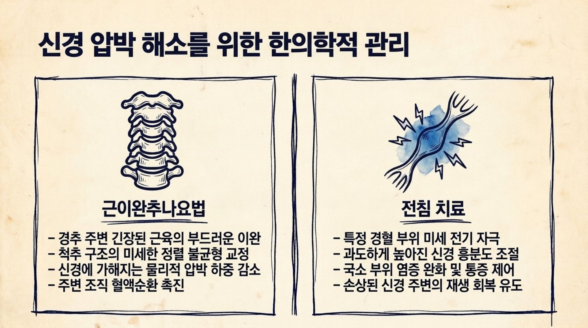 북가좌동 한의원 신경 압박 해소를 위한 한의학적 관리 안내 이미지