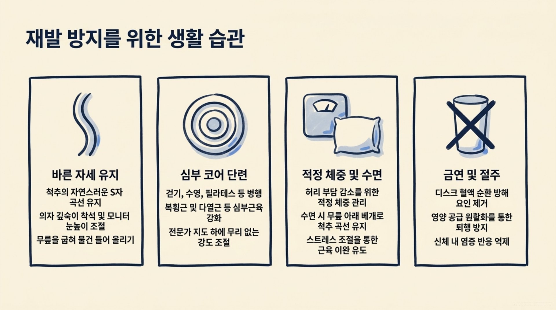 서대문구 한의원 재발 방지를 위한 생활 습관 안내 이미지
