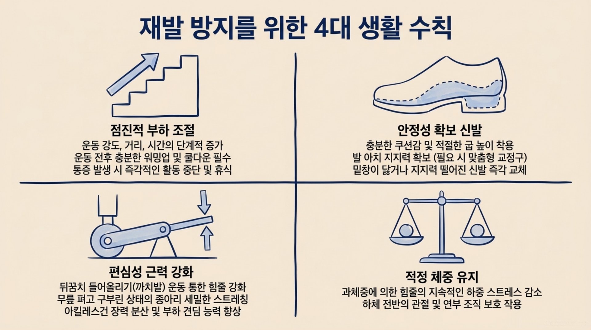 서대문구 한의원 재발 방지를 위한 4대 생활 수칙 안내 이미지
